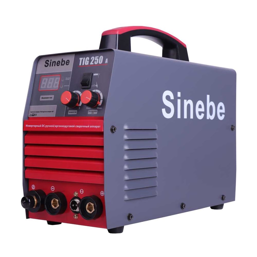 Изображение товара Инверторный сварочный аппарат SINEBE TIG 250 профессиональный с функциями для алюминия