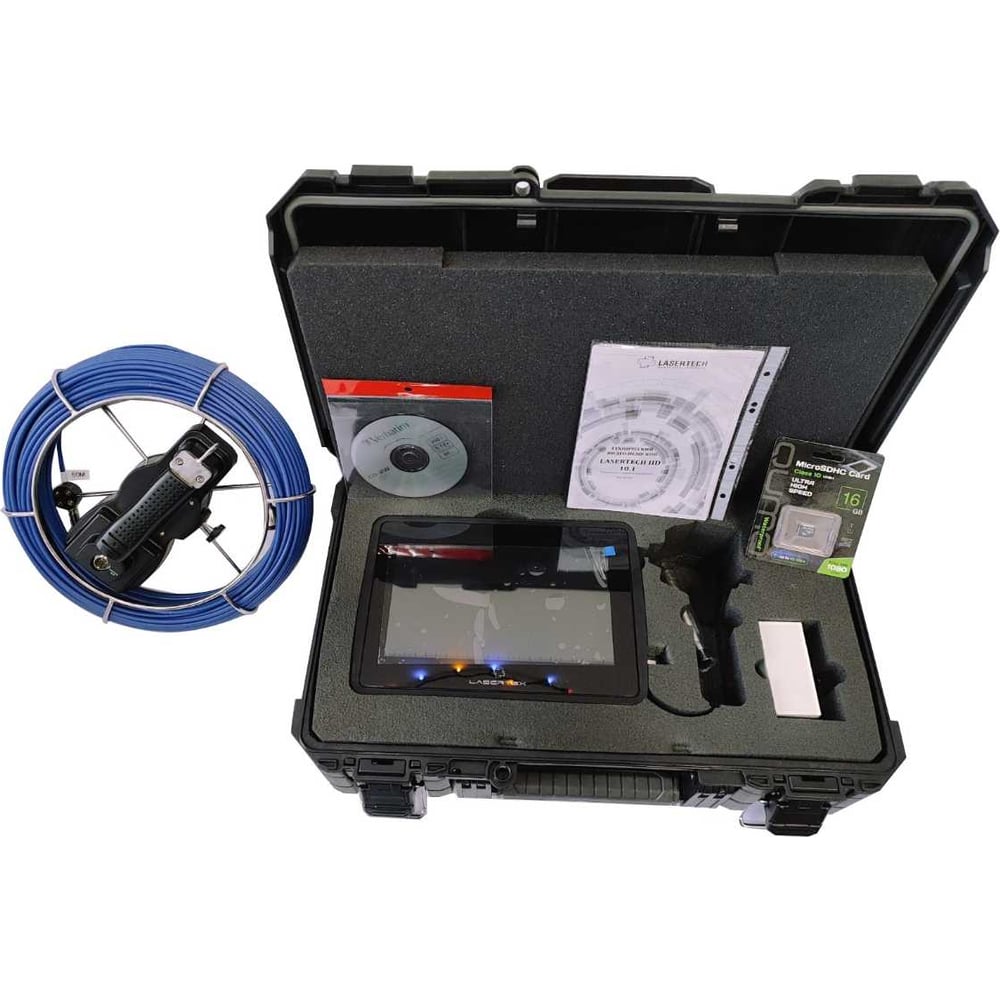 Изображение товара Система телеинспекции LASERTECH 10.1 с зондом 50 метров профессиональное оборудование