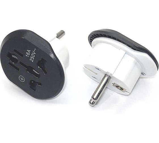 Изображение товара Сетевой универсальный переходник Amperin темно-серый 89764