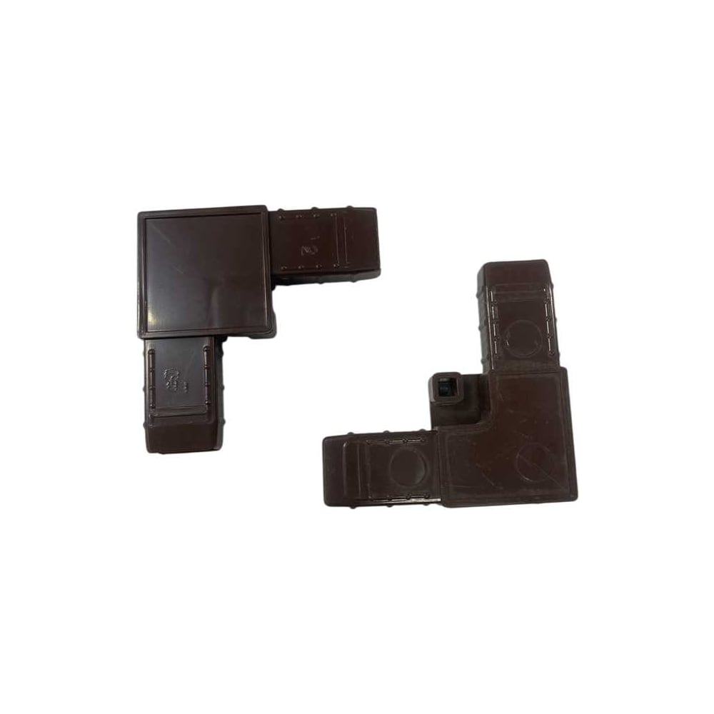 Изображение товара Уголок соединительный Метизик АГАТ АВС Цельнолит коричневый 4113.05