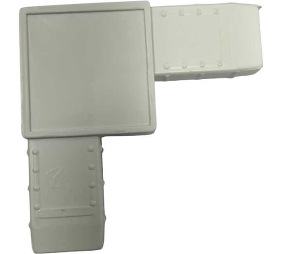 Изображение товара Соединительный уголок МЕТИЗИК АГАТ АВС Цельнолит белый Метизик 4113.07