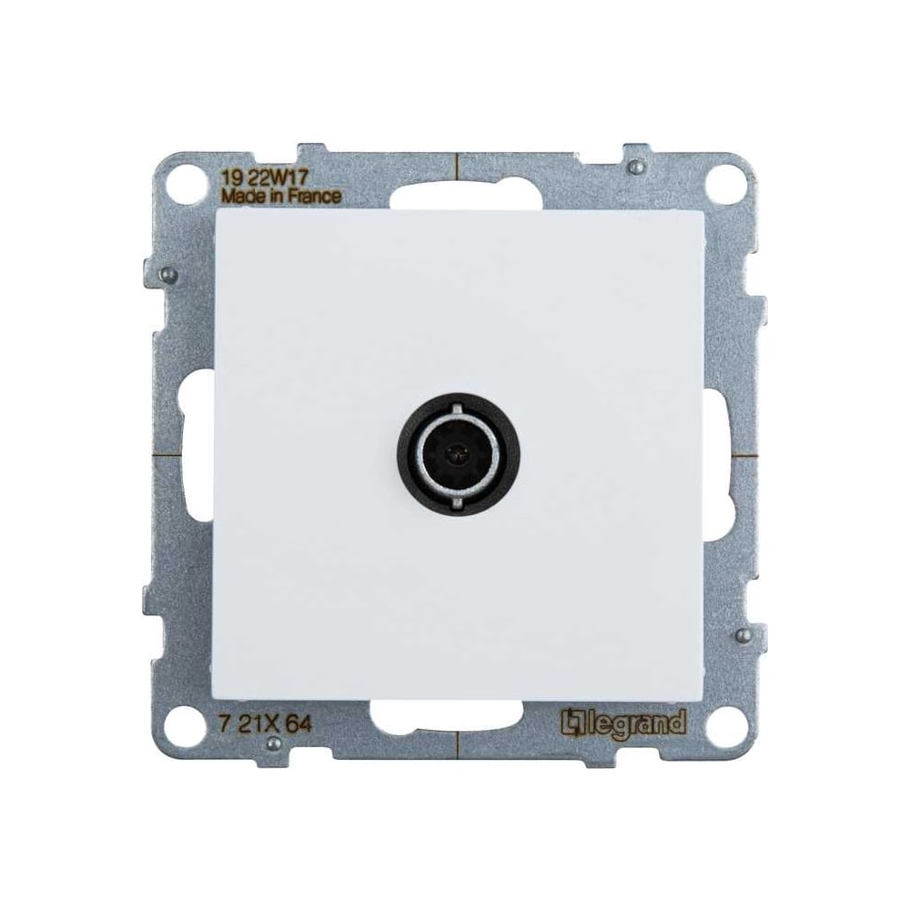 Изображение товара Розетка ТВ Legrand SUNO встраиваемая белая 1 гнездо монтаж IP20