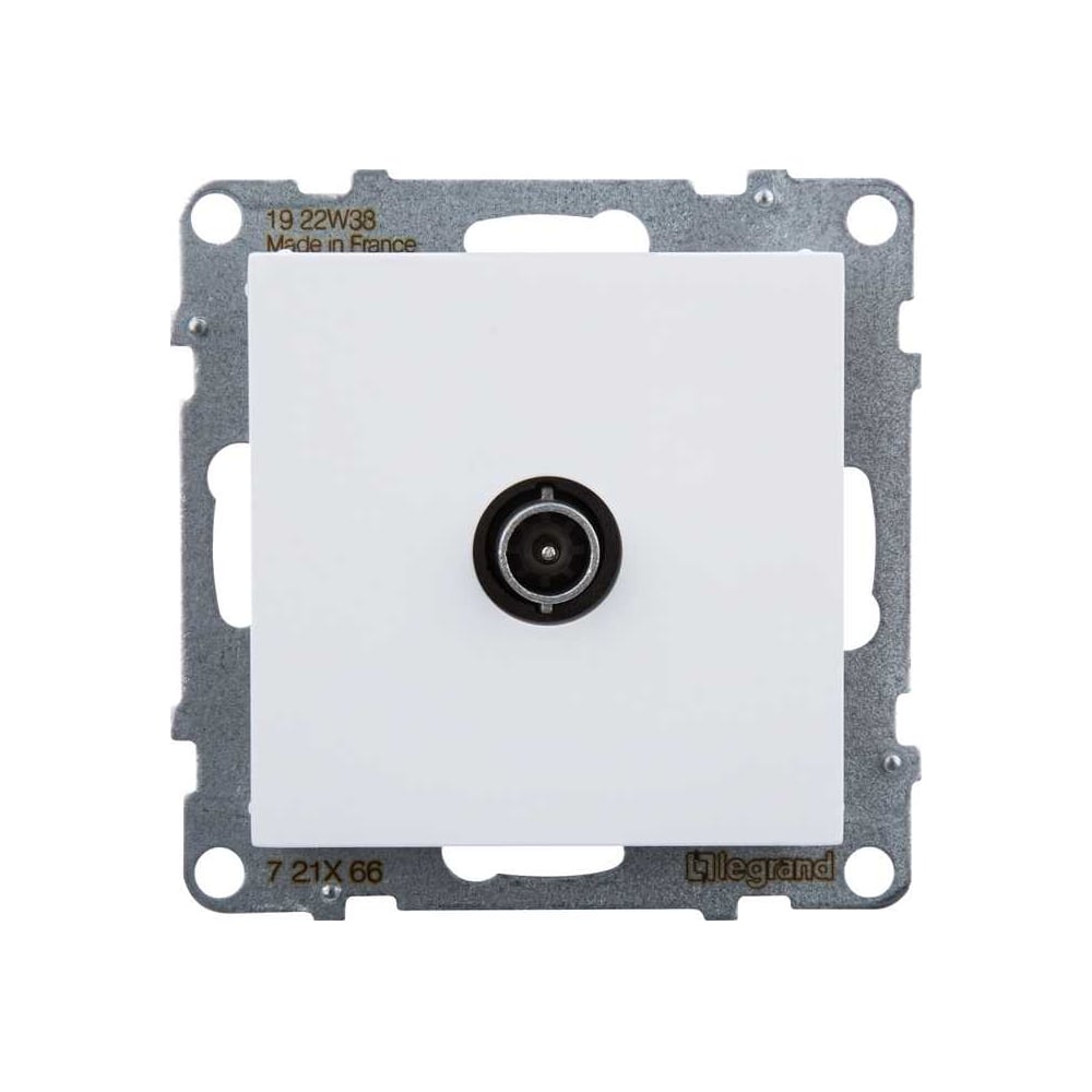 Изображение товара Розетка TVsuno оконечная 10дБ 0-862 МГц белая Legrand SUNO