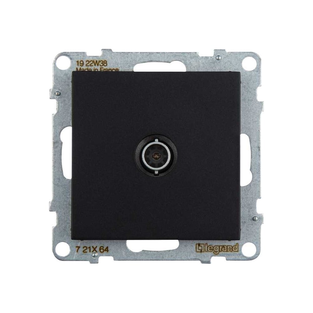 Изображение товара Розетка ТВ Legrand SUNO антрацит 1 пост, IP20, для скрытой установки