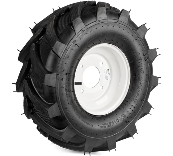 Изображение товара Колесо к МОТОБЛОКУ СИЛАЧ 19-7-8 EXTREME ,Елочка, диск 4 отверстия, цена за штуку (2/24) 023607