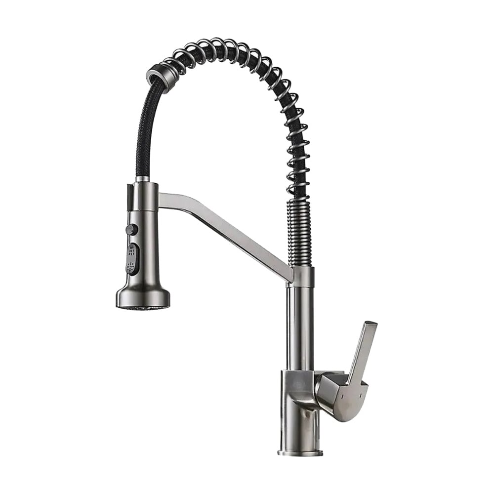 Изображение товара Смеситель для кухни Valfex с выдвижным изливом Saiph Graphite