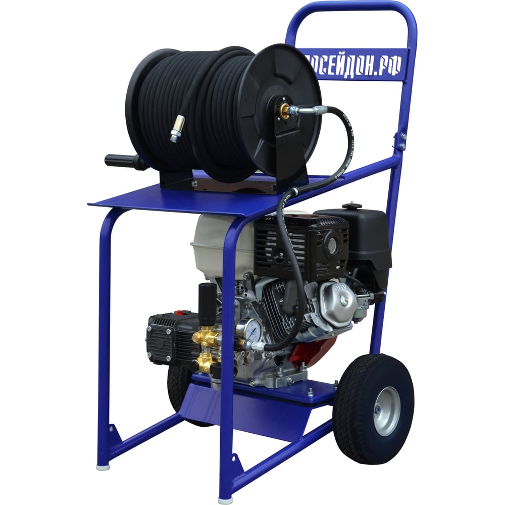 Изображение товара Каналопромывочная мойка Посейдон 210 бар бензиновая 22 л/мин Италия