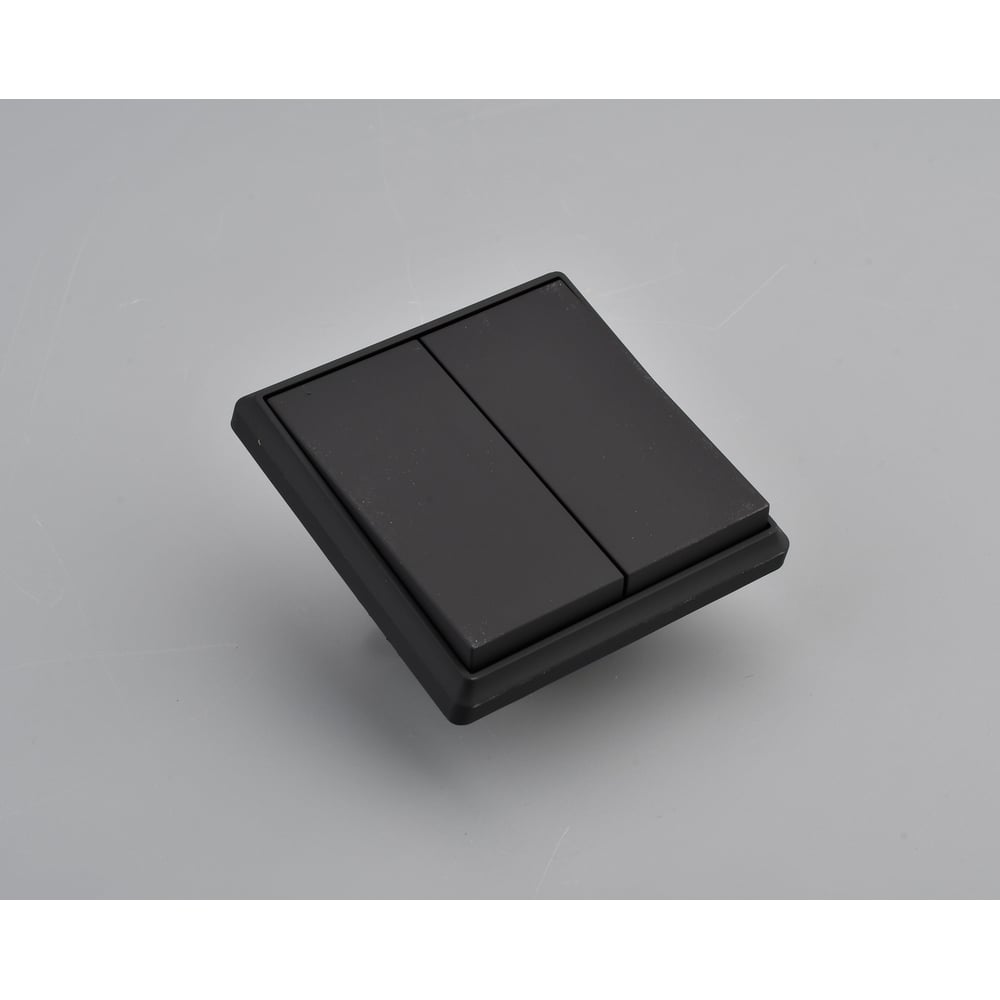 Изображение товара Выключатель 2-клавишный ALTECH ENCORE 2SY скрытого монтажа черный