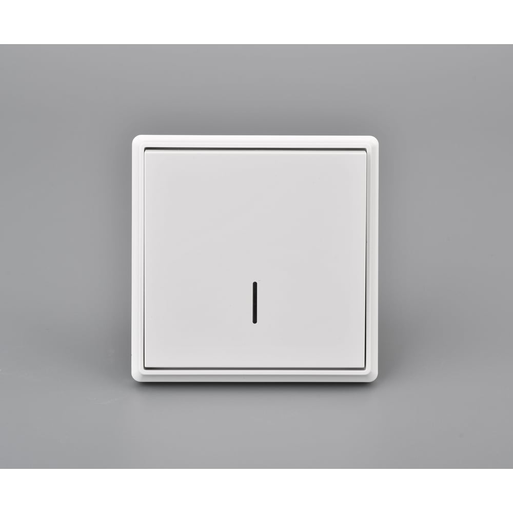 Изображение товара Выключатель 1 клавишный с индикацией ALTECH ENCORE 1SIW скрытого монтажа белый