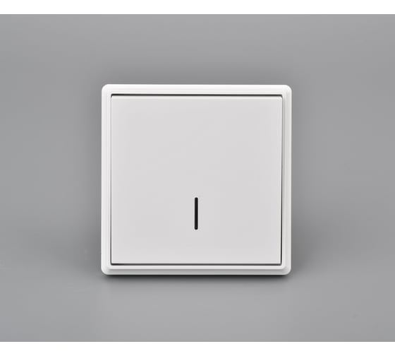 Изображение товара 1-клавишный выключатель с индикацией ALTECH ENCORE 1SIW скрытого монтажа белый в сборе 07441