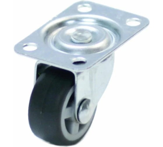 Изображение товара Колесо мебельное поворотное ЦМК 30мм, упак.4шт, на резиновой основе KOL0001