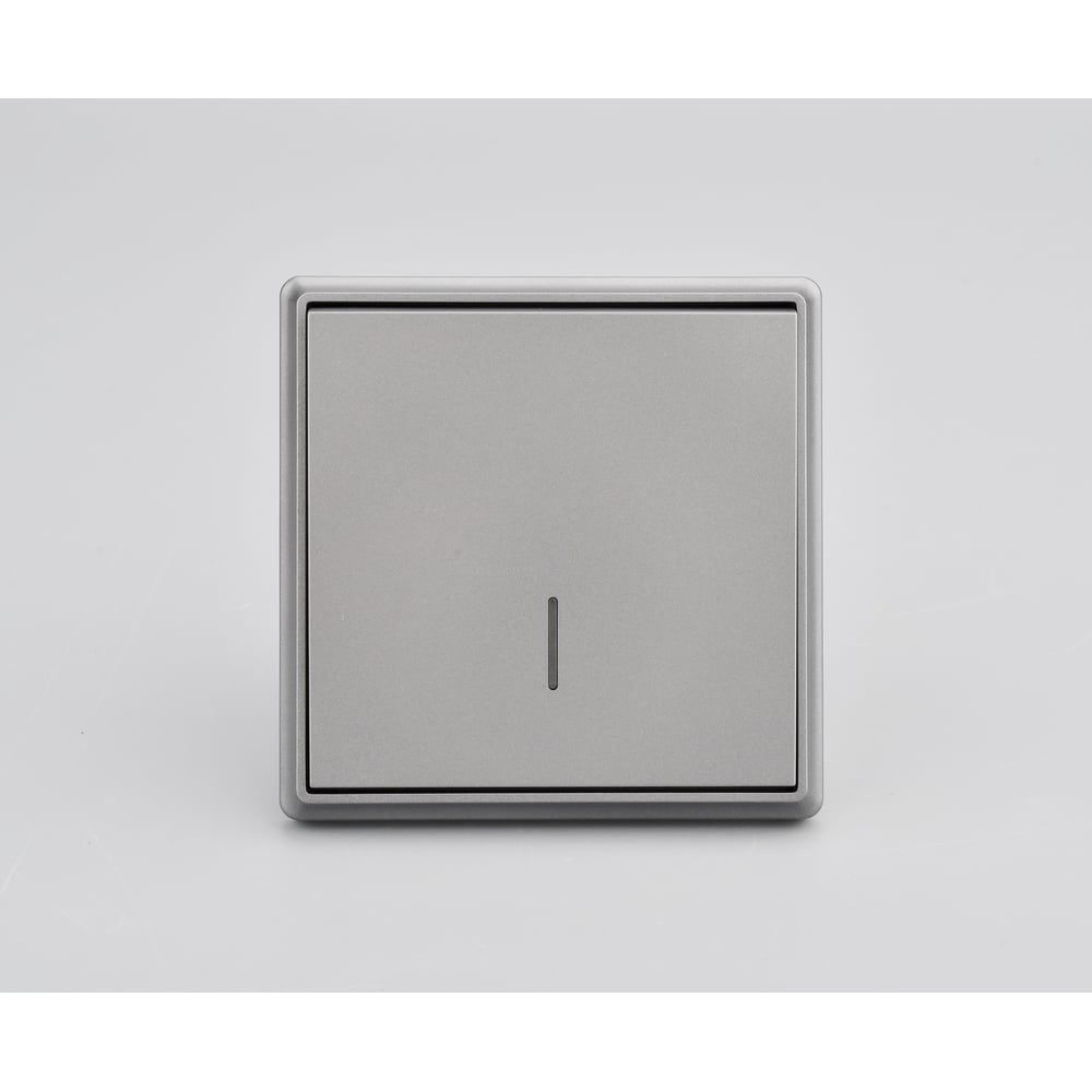 Изображение товара Выключатель 1 клавишный с индикацией ALTECH ENCORE 1SIG скрытого монтажа графит