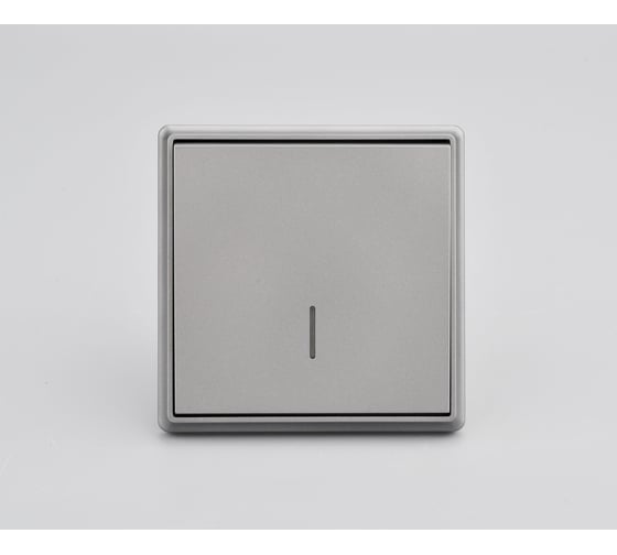 Изображение товара 1 клавишный выключатель c индикацией ENCORE 1SIG скрытого монтажа графит в сборе ALTECH 07442