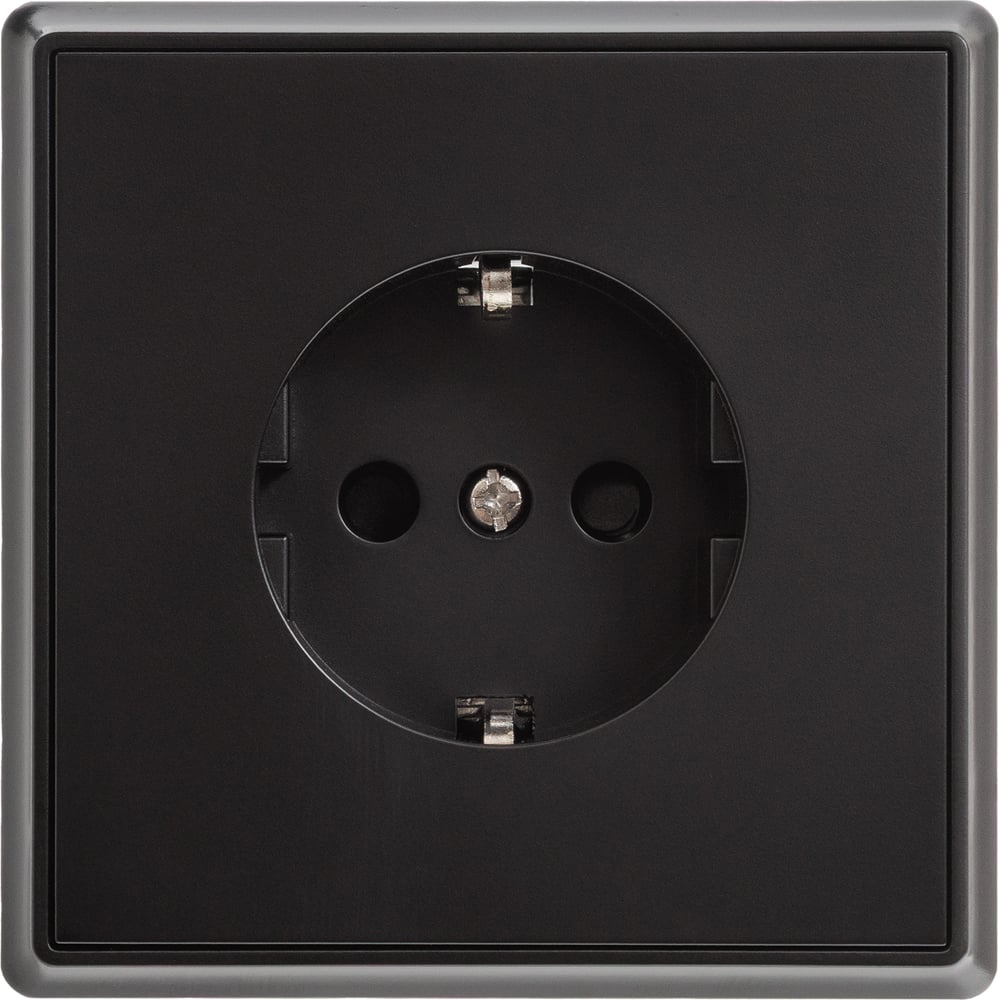 Изображение товара Розетка силовая ALTECH ENCORE 1SB скрытого монтажа черная 1 пост