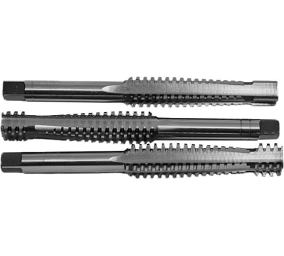 Изображение товара Метчик трапецеидальный Tr20х4 машинно-ручной HSS левый 3шт компл. L=160мм Beltools ri.291.342