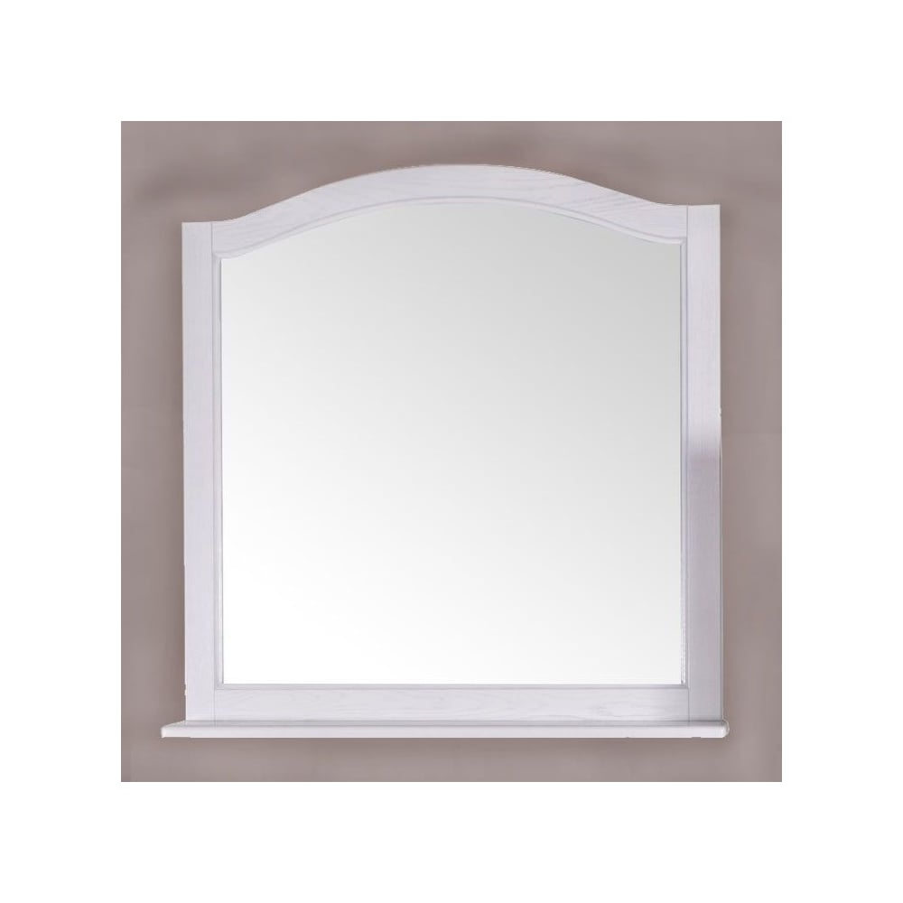 Изображение товара Зеркало АСБ-Мебель Модерн 105 Белый с патиной серебра для современного интерьера