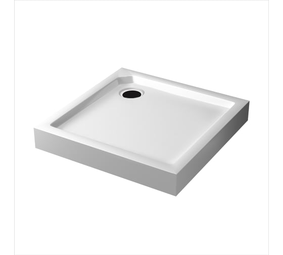 Изображение товара Душевой поддон RGW 80х80х14 SMC-C-088W Белый/Квадрат O 90 мм (6 ножек в комплекте + сифон) 12350188-0101