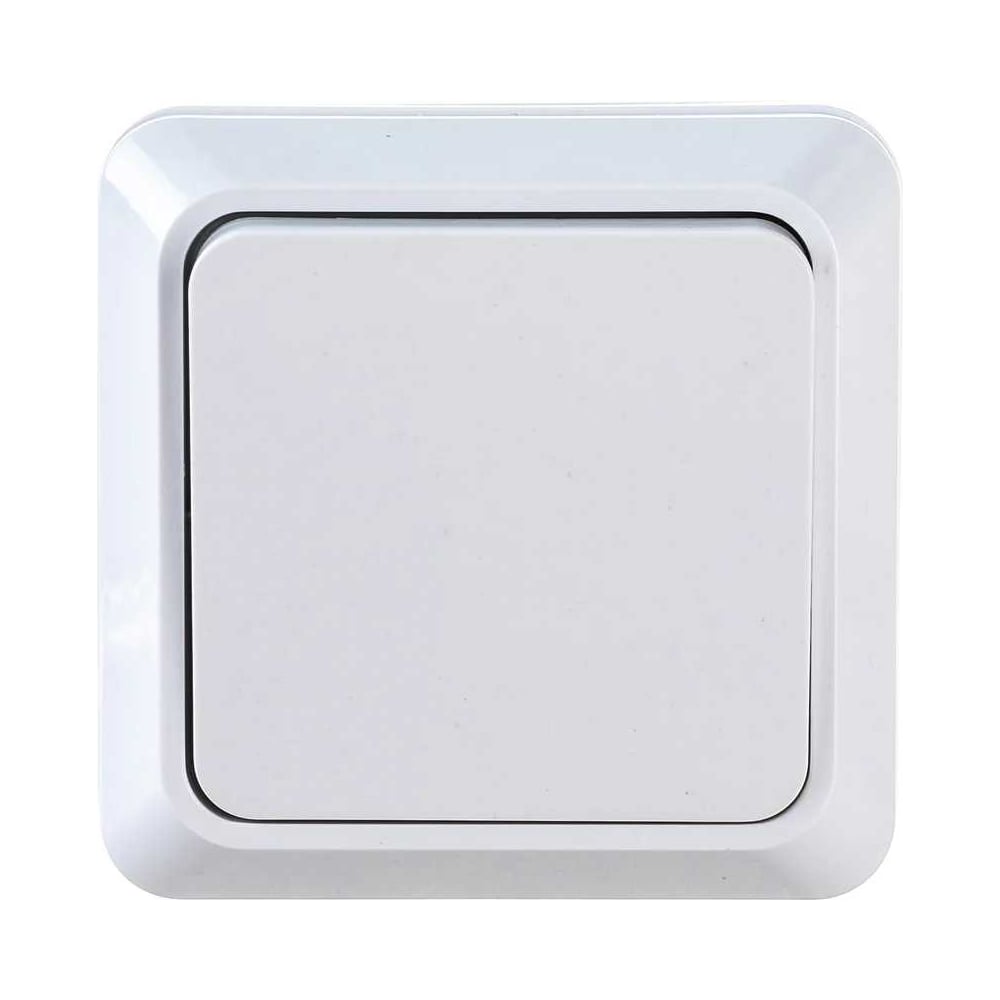 Изображение товара Выключатель 1 клавишный ALTECH SPACE 1SOW накладной белый для освещения