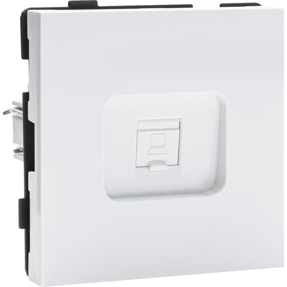 Изображение товара Компьютерная розетка ALTECH ENCORE 1SPCW скрытого монтажа белая Cat6e 10Gb механизм