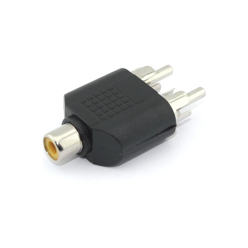 Изображение товара Разветвитель RCA Amperin 2 папа 1 мама переходник для аудио и видео