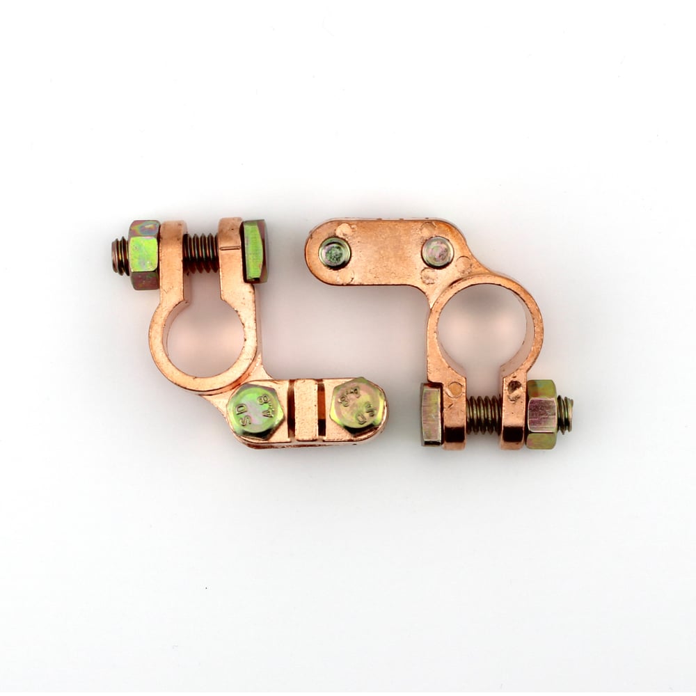 Изображение товара Клемма АКБ Nord-Yada цинк 2шт прижимная планка до 50мм Л(-) П(+) ТМ Nord YADA