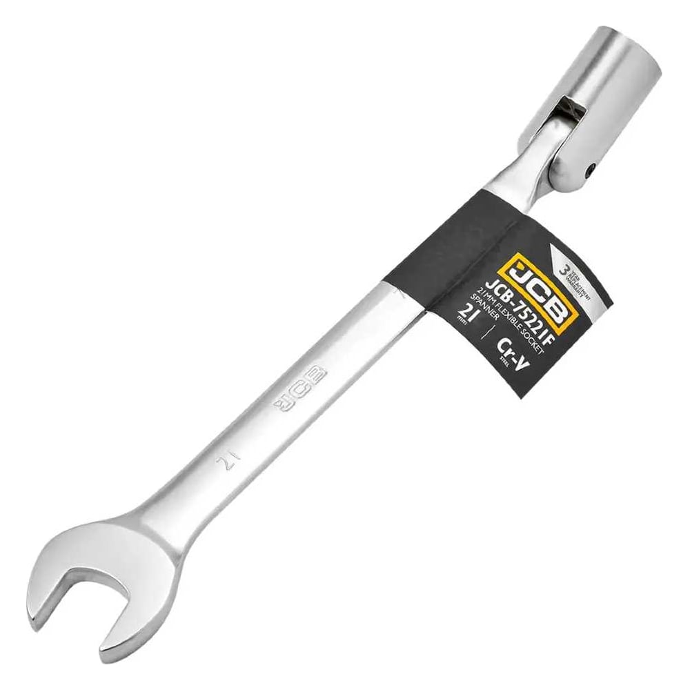 Изображение товара Ключ рожково-торцевой шарнирный JCB 21мм - полупрофессиональный инструмент
