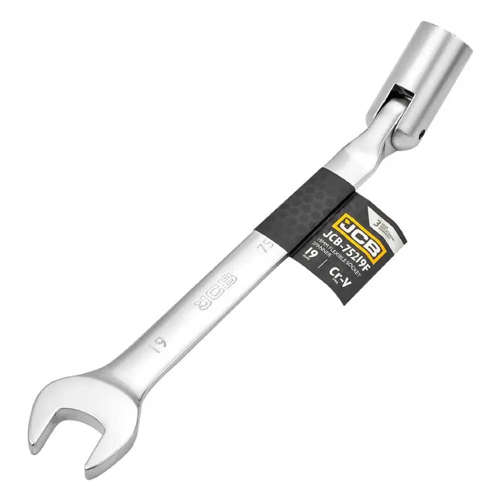 Изображение товара Гаечный ключ рожково-торцевой шарнирный JCB 19мм -75219F(66108)