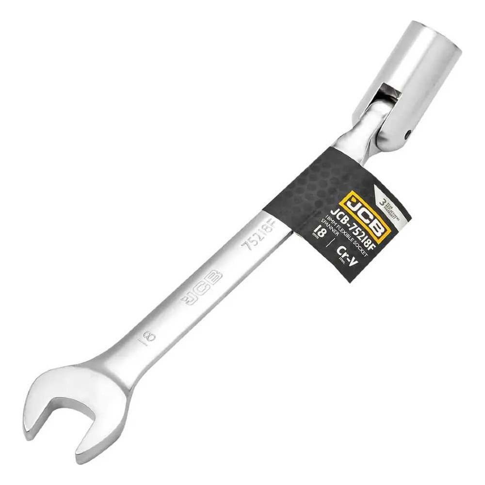 Изображение товара Ключ рожково-торцевой шарнирный JCB 18мм 75218F(66107)
