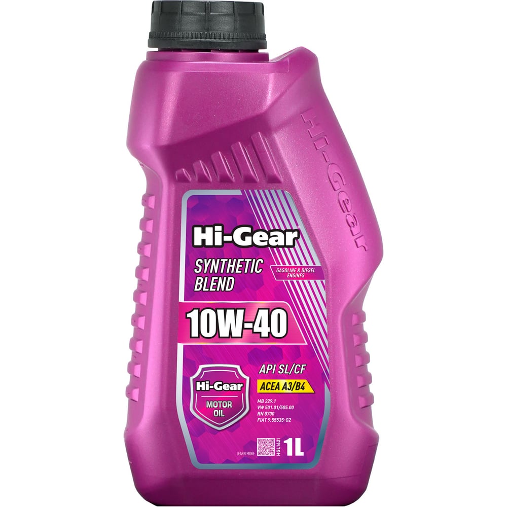 Изображение товара Масло моторное Hi-Gear 10W-40 SL/CF полусинтетическое 1 л