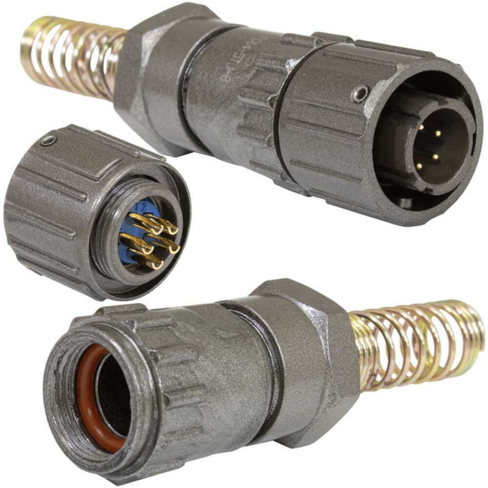 Изображение товара Разъёмы быстроразъемные RUICHI FQ14-5pin TJ-8 VOLKEL 107064 высокая защита IP67 алюминий