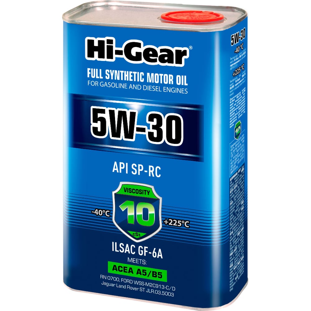 Изображение товара Масло моторное Hi-Gear синтетическое 5W-30 SP-RC, 1 л