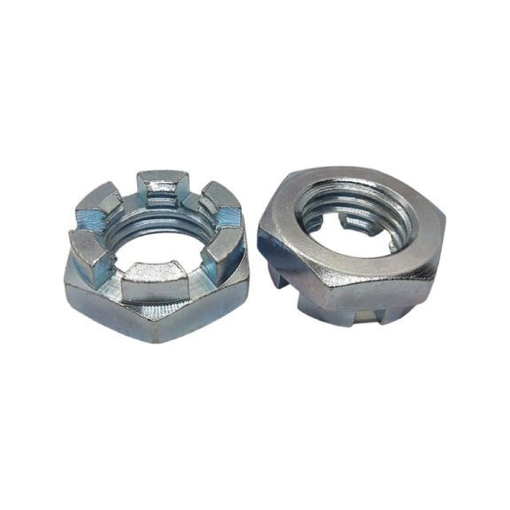 Изображение товара Гайка корончатая Крепсталь DIN 937-2 М12 цинк 200 шт.