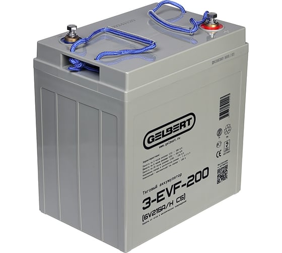 Изображение товара Тяговый аккумулятор GELBERT 3-EVF-200 (6V215A/H C5) 0000037