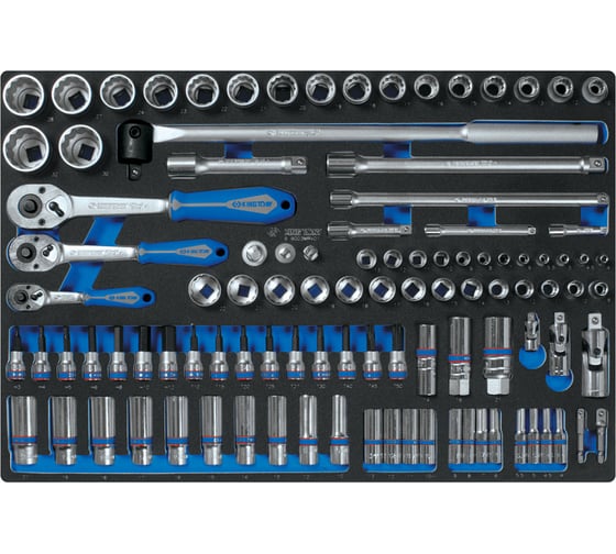 Изображение товара Ложемент KING TONY для набора торцевых головок 1/4"&3/8"&1/2" с принадлежностями 9-9003MRV01, 85814532B