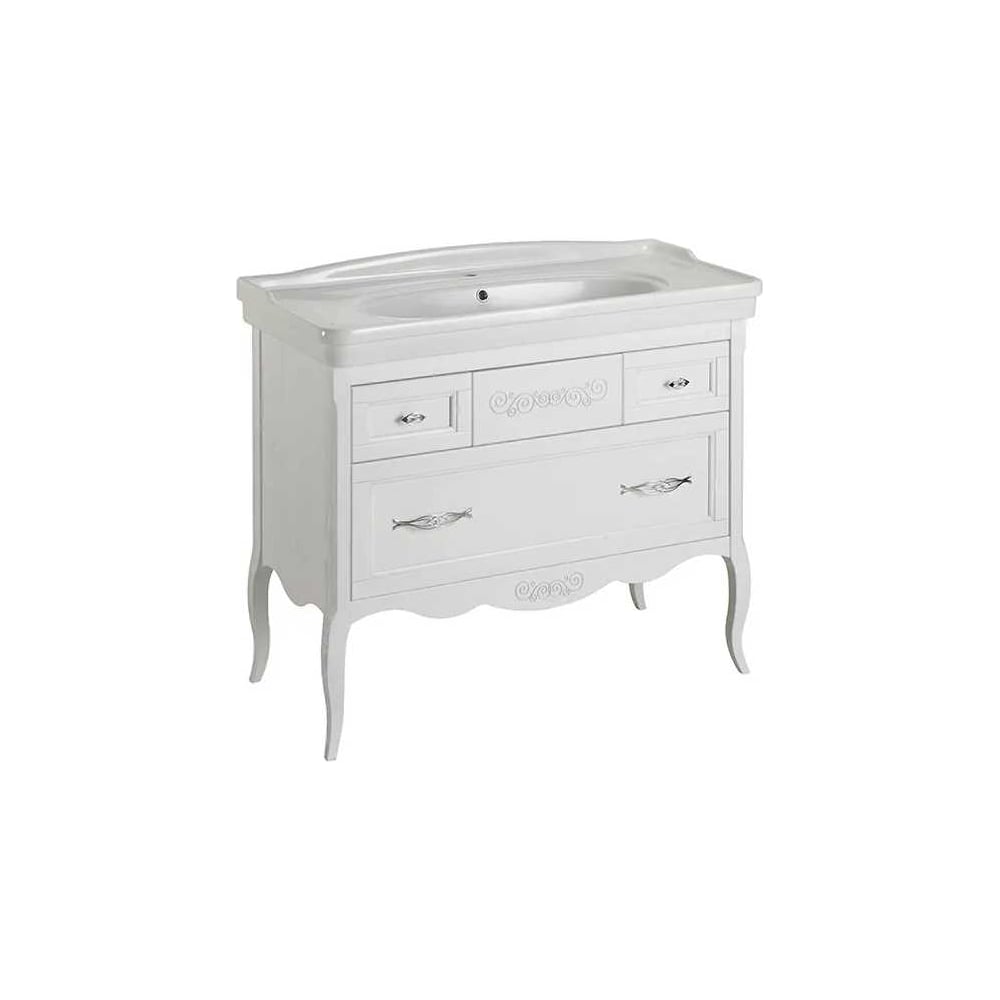 Изображение товара Подстолье АСБ-Мебель Модерн 85 Белый с хромированной фурнитурой