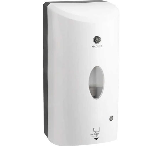 Изображение товара Сенсорный дозатор для жидкого мыла GFmark пластик АБС, белый с чёрным, 1200 мл, 679