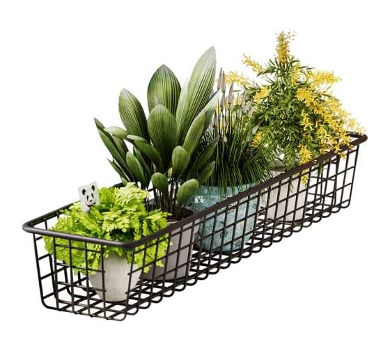 Изображение товара Корзина садовая НАЙДИ 125x780x195, черный муар KS12x78x19-55