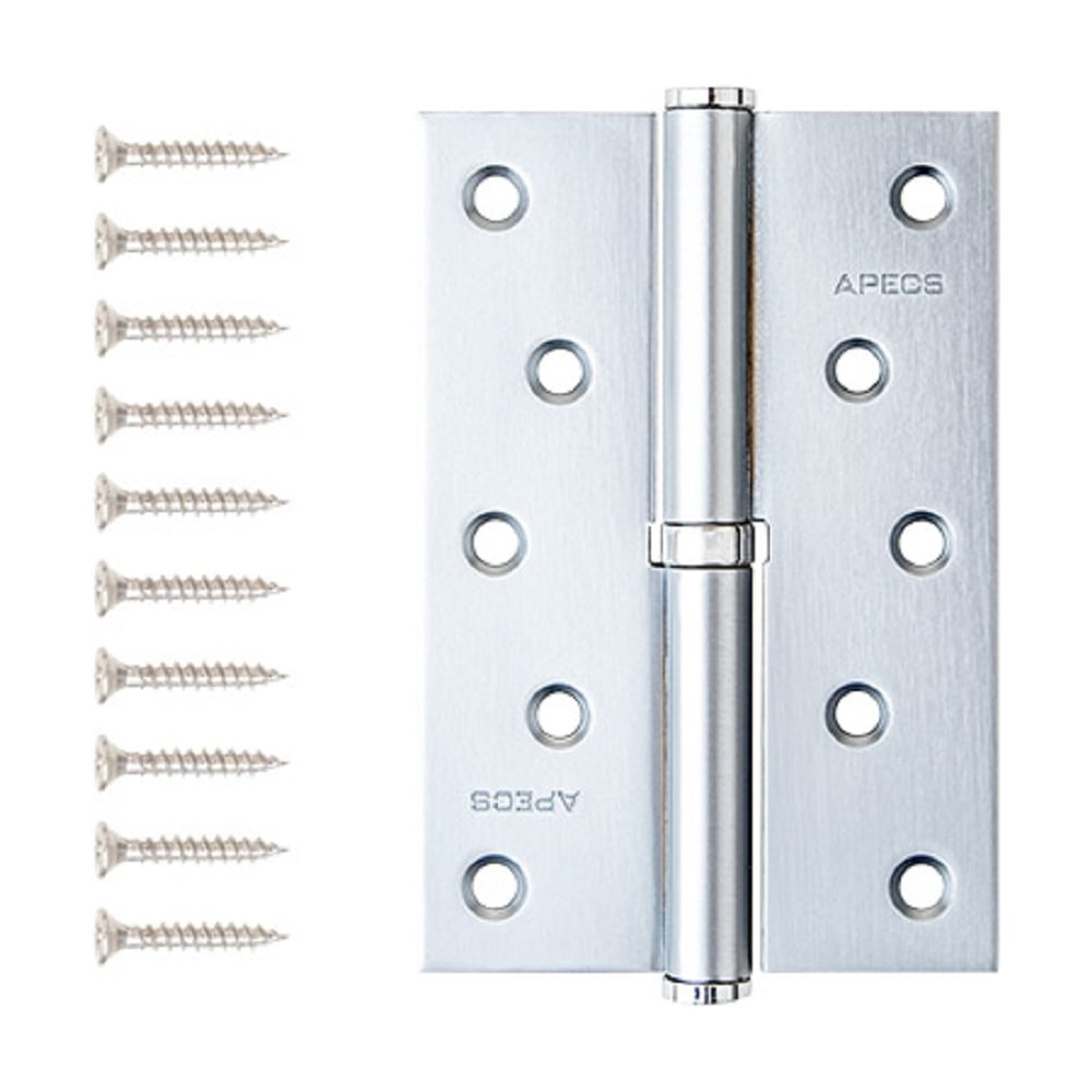 Изображение товара Врезная петля для дверей APECS 120x80 сатинированный хром