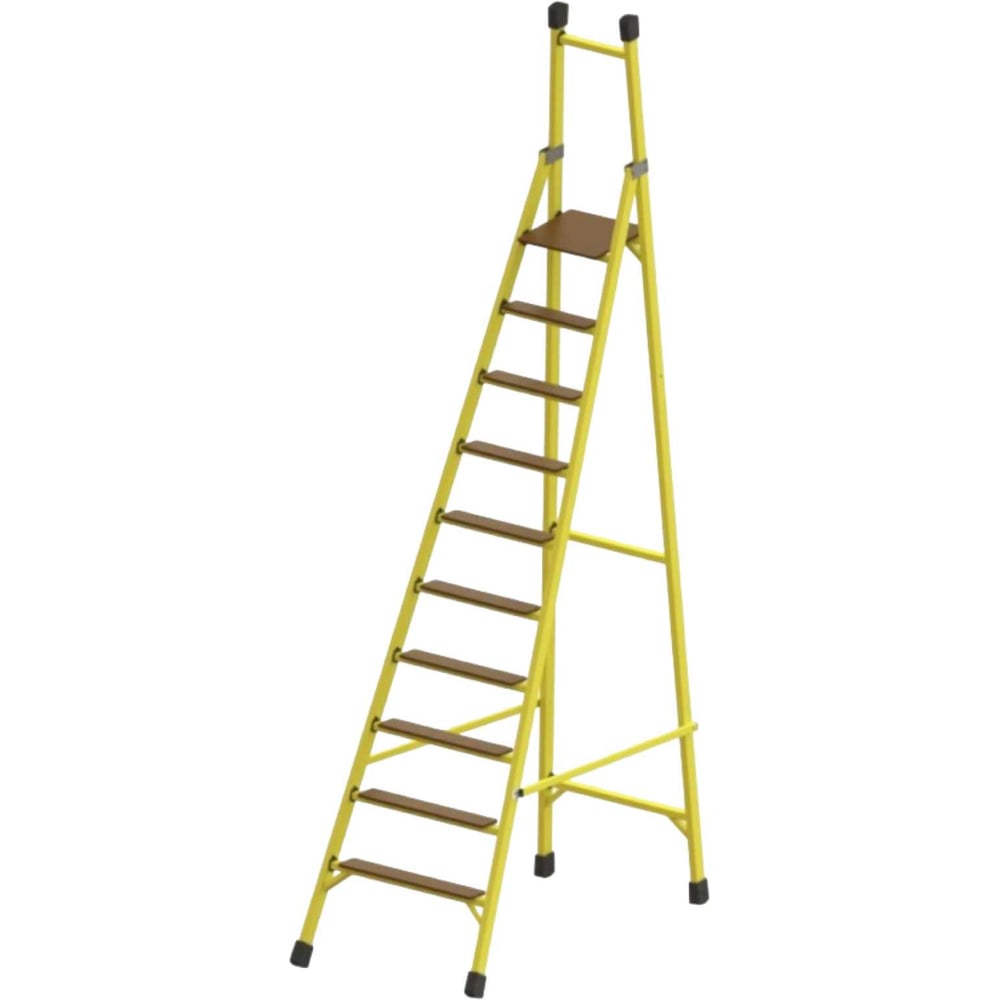 Изображение товара Стеклопластиковая диэлектрическая стремянка ООО ЛУЧ CCВ-3,1ТШ-Ф55П профессиональная