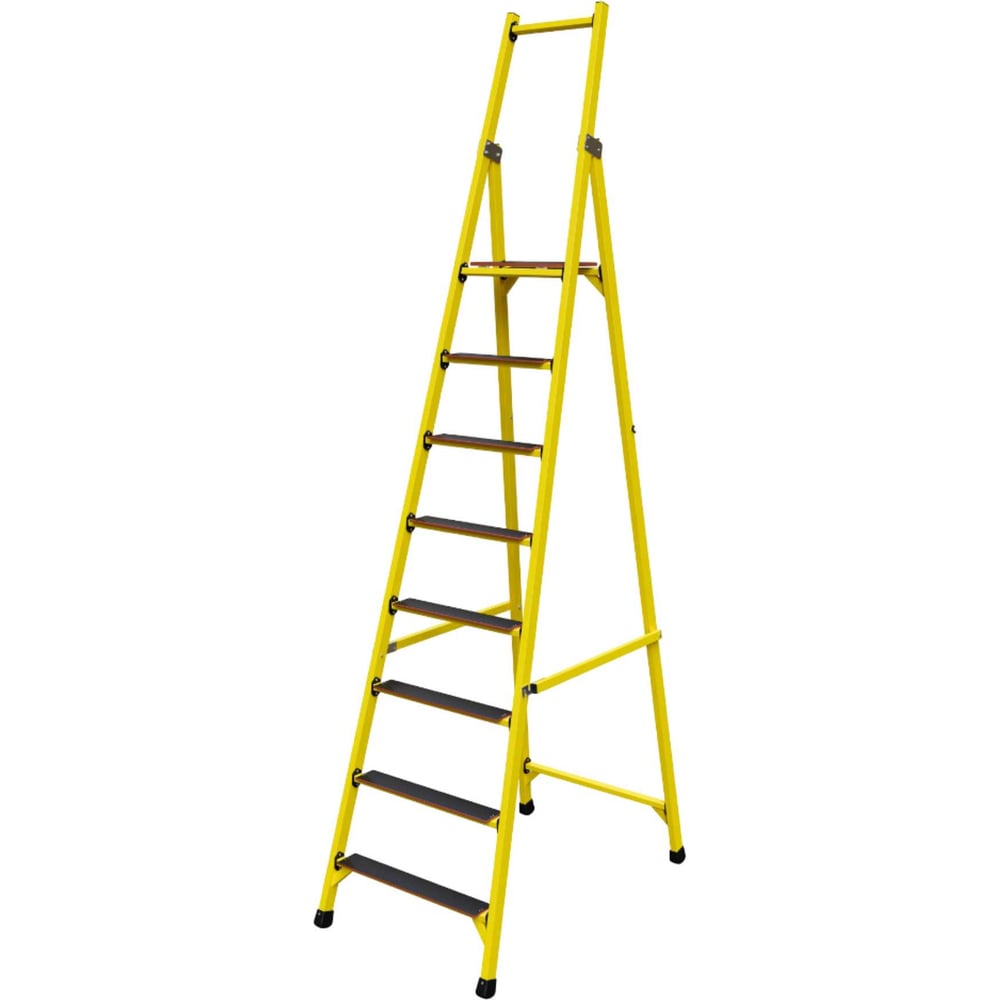 Изображение товара Стремянка диэлектрическая стеклопластиковая ЛУЧ ССС-2,8ТШ-Ф40П с широкими ступенями