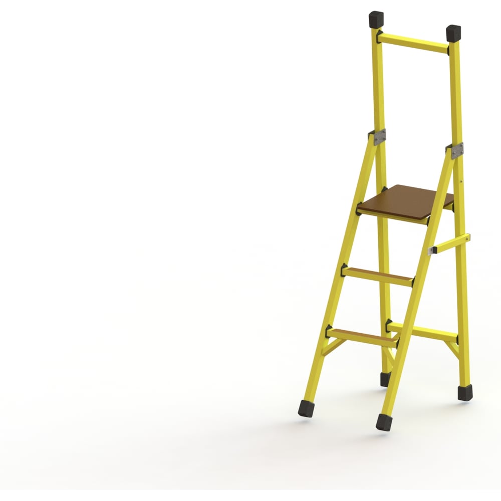 Изображение товара Диэлектрическая стеклопластиковая стремянка ООО ЛУЧ ССВ-1,5Т-Ф40П 150 см, профессиональная