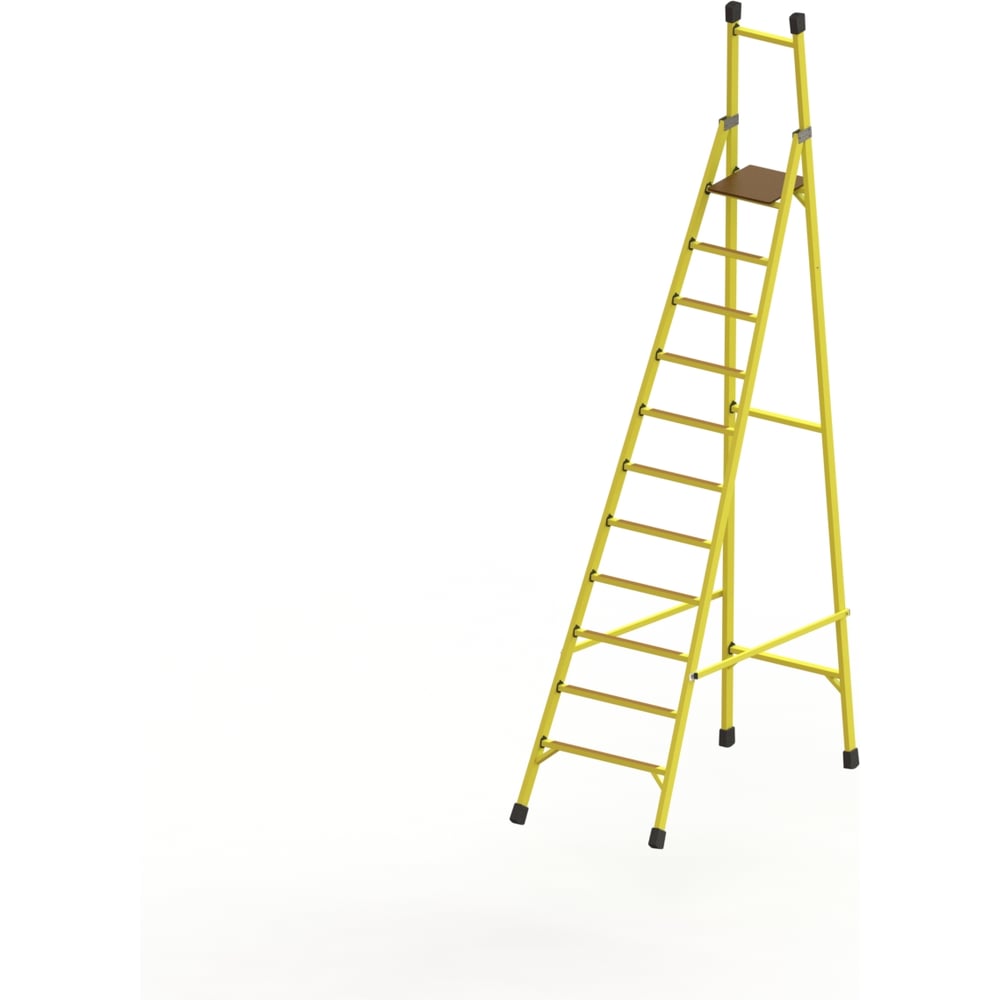 Изображение товара Стремянка диэлектрическая стеклопластиковая ООО ЛУЧ ССВ-3,4Т-Ф55П профессиональная