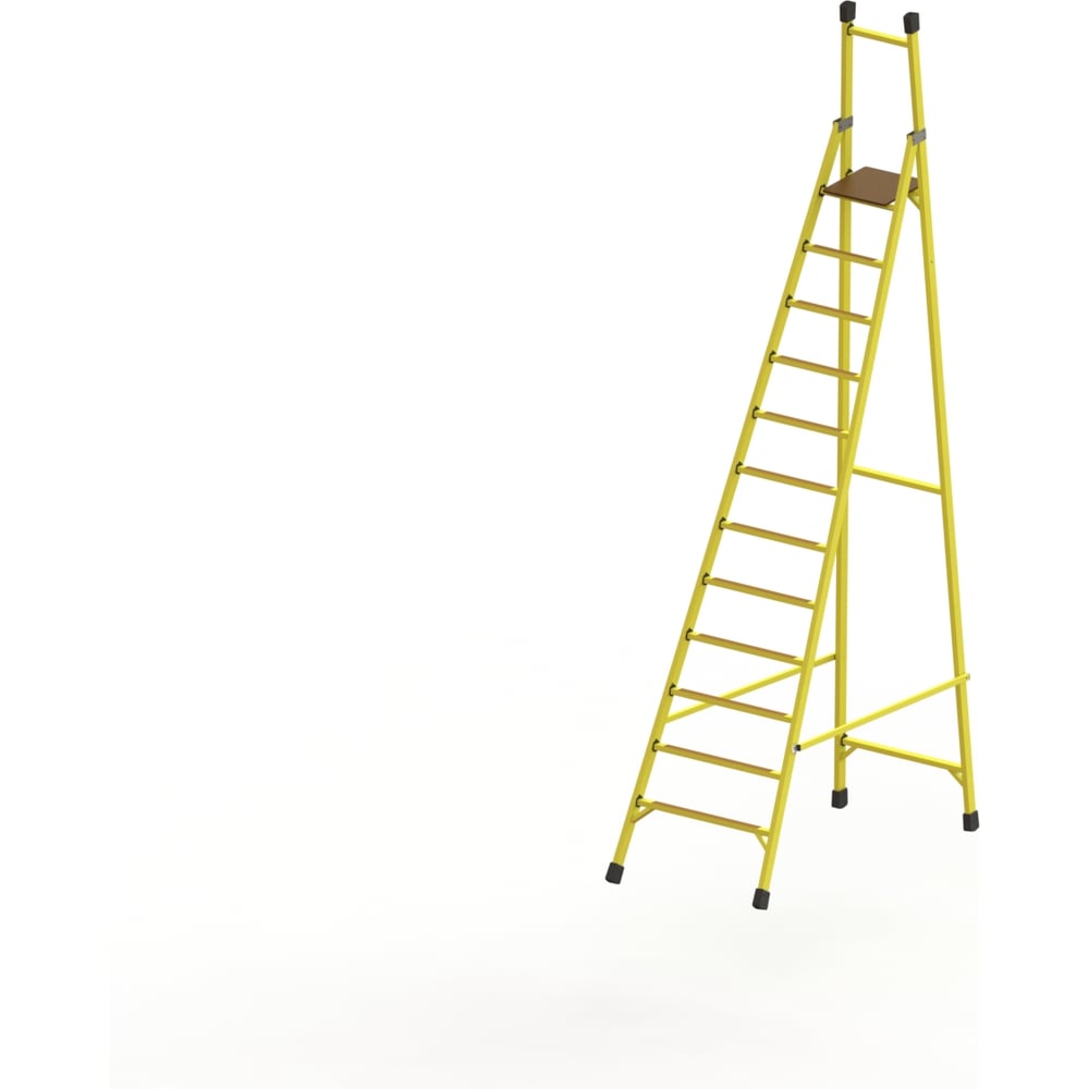 Изображение товара Стремянка диэлектрическая стеклопластиковая ООО ЛУЧ ССВ-3,6Т-Ф55П профессиональная односторонняя