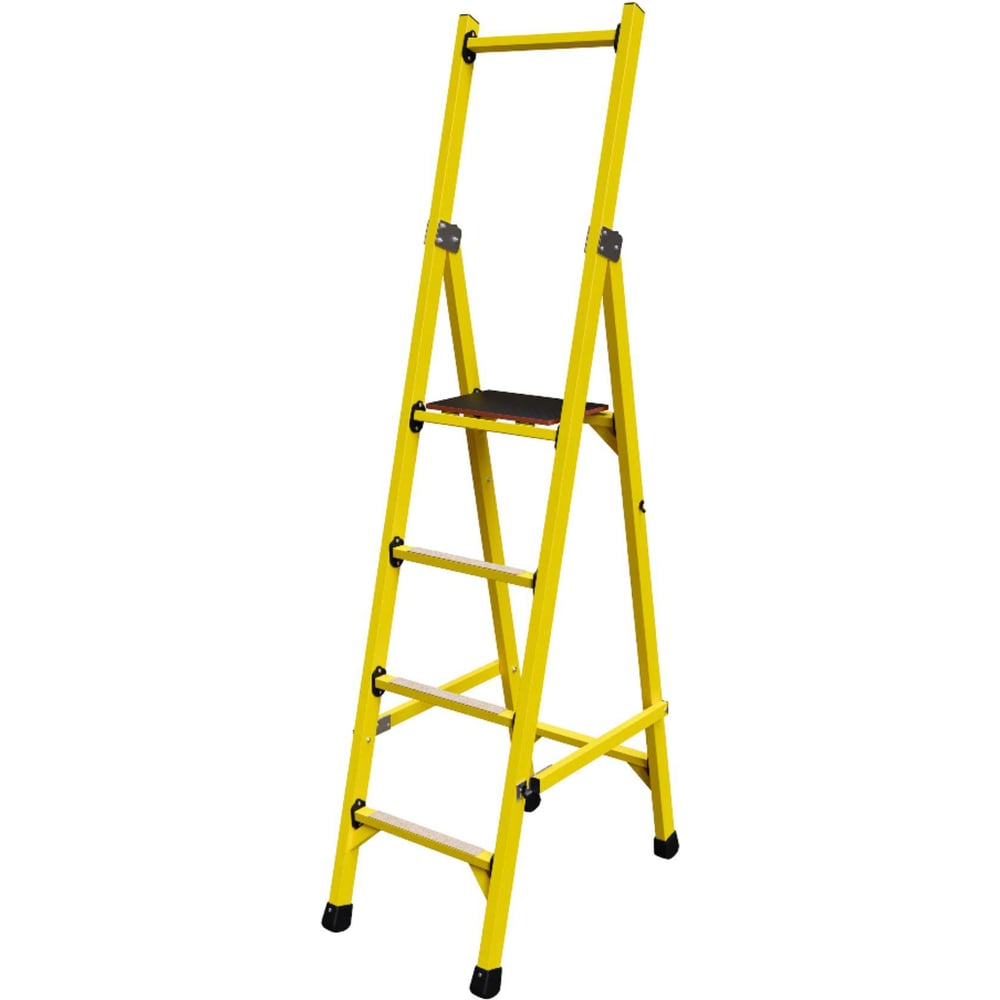 Изображение товара Стремянка диэлектрическая стеклопластиковая ООО ЛУЧ 3.1 м профессиональная односторонняя