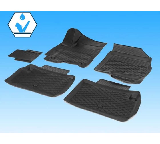 Изображение товара Коврики салона литьевые Rival для Chery Tiggo 4 2017-/ Tiggo 4 Pro 2022- 60916001
