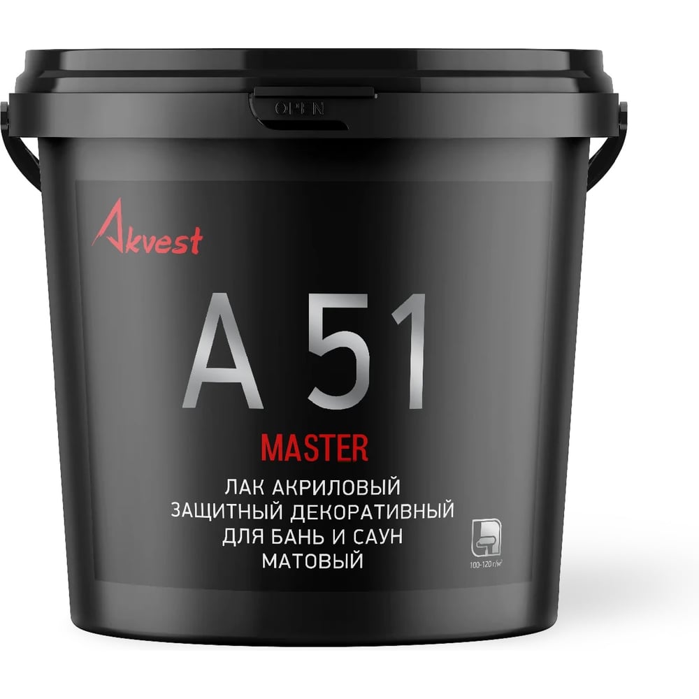 Изображение товара Лак для бань и саун Akvest 2 кг А-51 защитно-декоративный