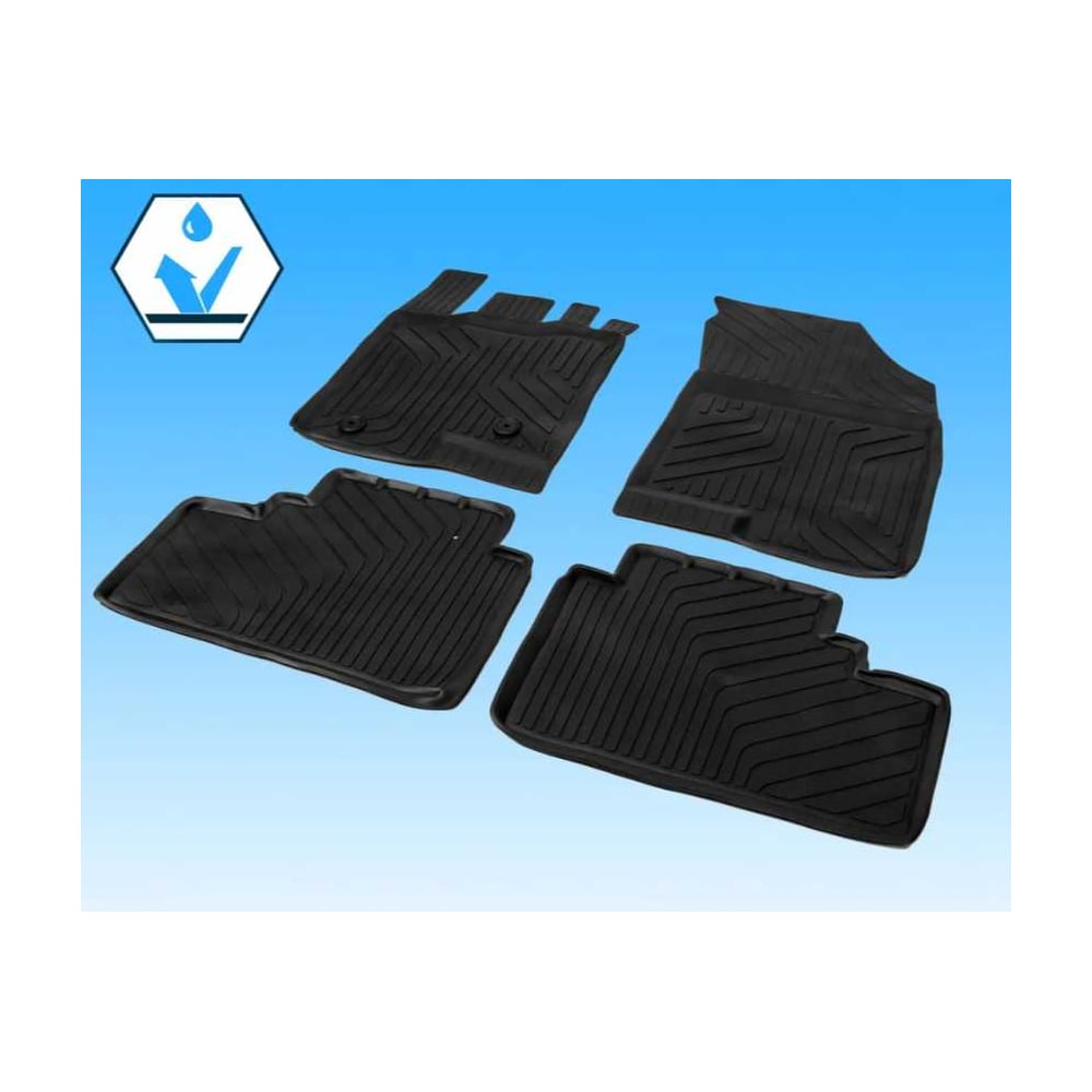 Изображение товара Коврики салона Rival для Haval Jolion 2WD 2021 черный полиуретан бортики