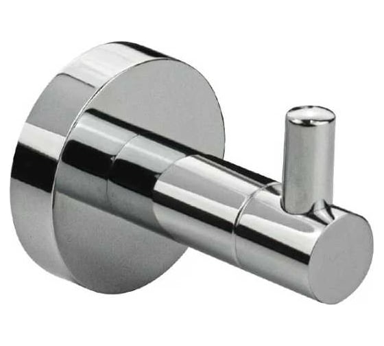 Изображение товара Крючок одинарный GFmark на круглом основании, цвет хром 79113