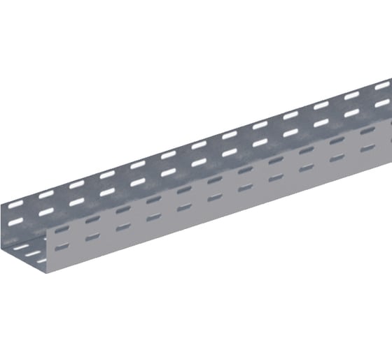 Изображение товара Прямой перфорированный лоток ОАО «СОЭМИ» ЛМс-П 100х80-1,5ц УТ1,5 L=2000 мм Н0121111542