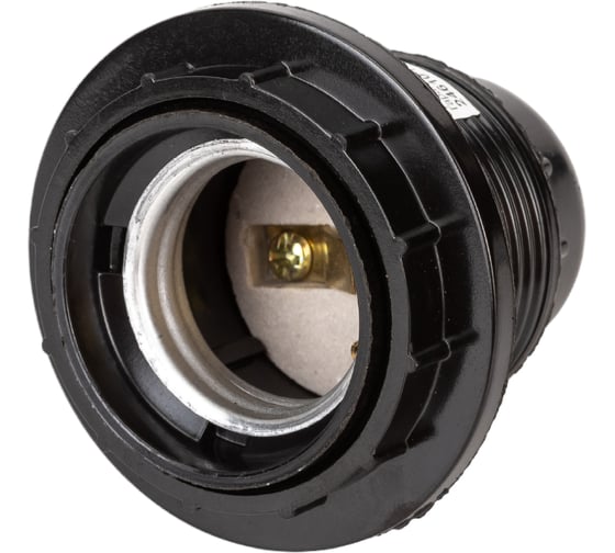 Изображение товара Патрон duwi с кольцом, Е27, черный 24610 7